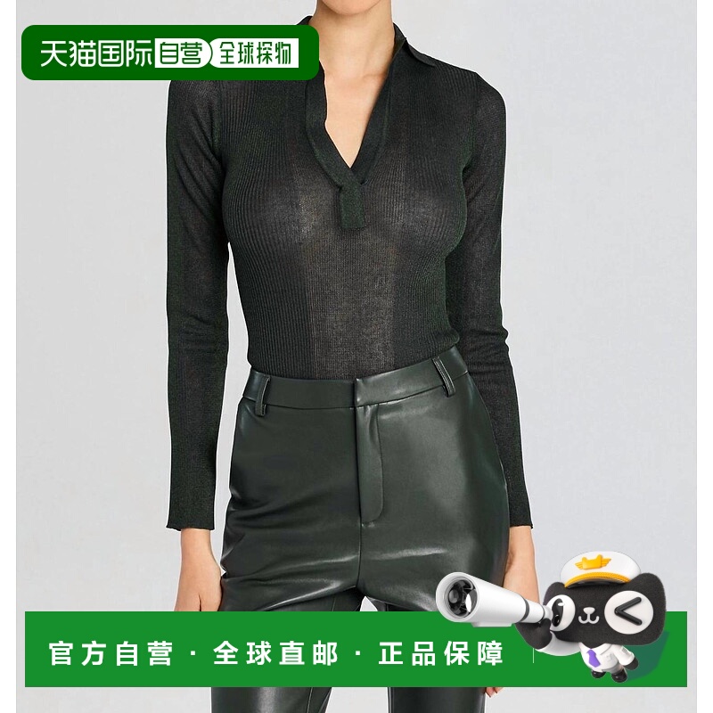 自营 ser.o.yaPaige Polo上衣森林绿-森林绿 美国奥莱直发