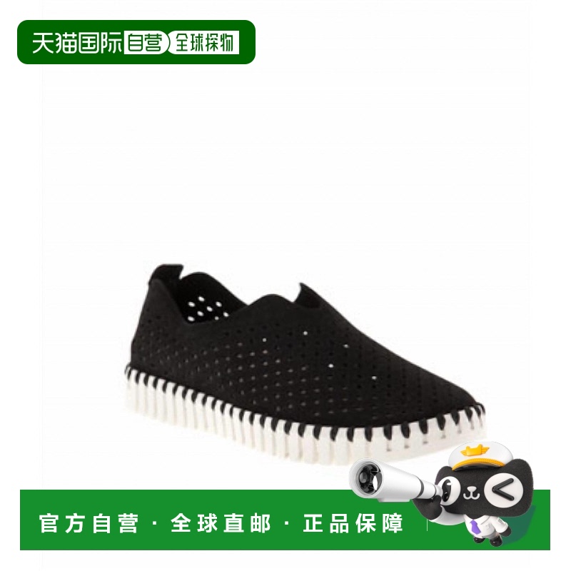 自营 ilse jacobsen女式郁金香鞋，黑色 美国奥莱直发女鞋一脚蹬