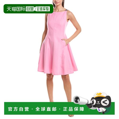 自营Tahari ASL Midi Dress - Pink 美国奥莱直发吊带连衣裙