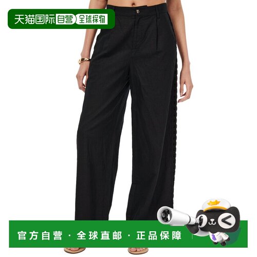 自营Cami NYC Akhila Linen-Blend Pant - black 美国奥莱直发