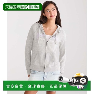 自营Aeropostale New York Full-Zip Hoodie - light heather gra