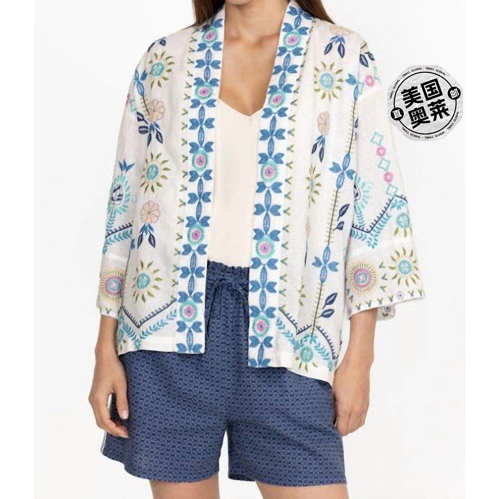 johnny wasoriel 白色亚麻短款和服 - 白色 【美国奥莱】直发