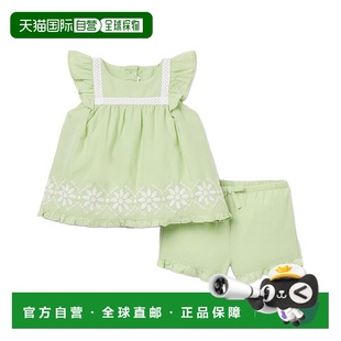 绿色 自营 jackJanie和Jack刺绣花朵搭配套装 and 美国奥莱 janie