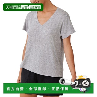 灰色 Dahl侧缝V领T恤 美国奥莱直发 Bella 自营