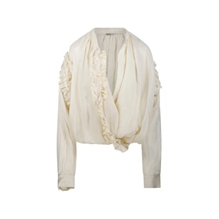 Ramie 美国直邮DRIES Shirt Mousseline Women VAN NOTEN