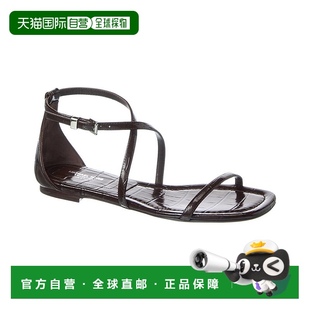 棕色 自营 Polly跑道鳄鱼皮压花凉鞋 Kors 美国奥莱直发 Michael