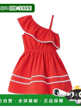 自营Janie and Jack露肩连衣裙-红色 美国奥莱直发
