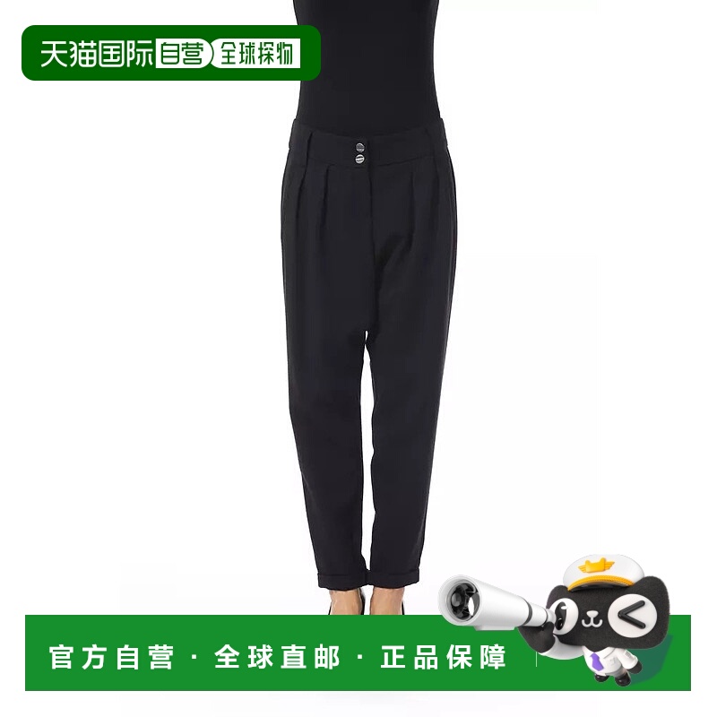 自营 BYBLOS 涤纶牛仔裤和女式长裤 - 黑色 美国奥莱直发休闲裤