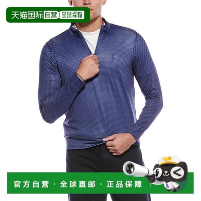 自营TailorByrd Mini Houndstooth Performance 1/4-Zip Pullover