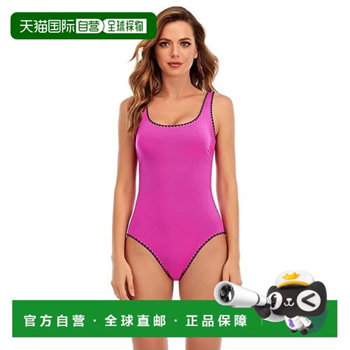 自营 Lucky Brand春季浪漫贝壳缝制一体式女式粉红色ERK1174-粉红