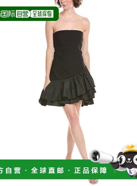 自营 cinq a sept五到七艾米丽礼服-黑色 美国奥莱直发连衣裙