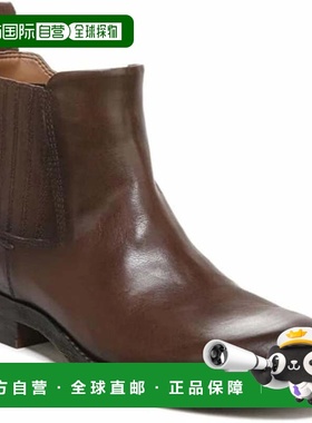 自营Franco Sarto Linc Boots Women Brown Leather Side Zipper