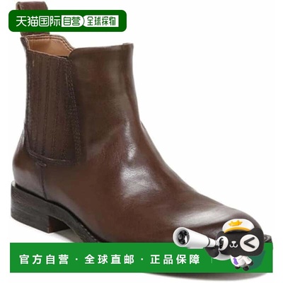 自营Franco Sarto Linc Boots Women Brown Leather Side Zipper