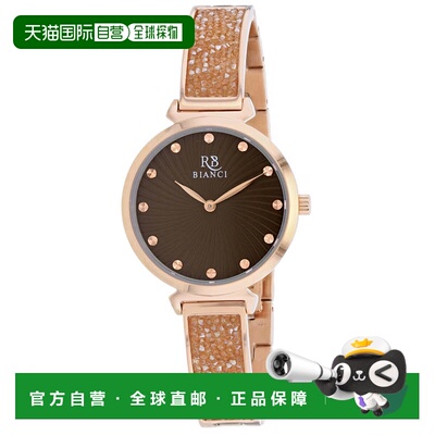 自营Roberto Bianci Women's Billare Brown Round 34mm - brown