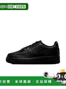 自营Nike Air Force 1 LE黑色/黑色-黑色-黑色FV5951-001小学-黑