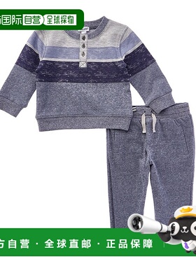 自营Splendid 2pc Blake Block Stripe Pullover & Pant Set - gr