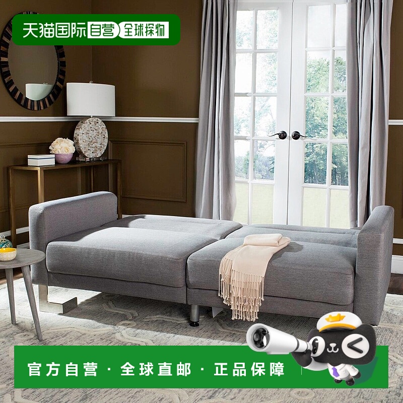 自营 safavieh Tribeca 可折叠沙发床 灰色 美国奥莱直发