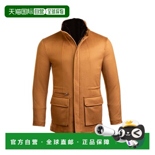 自营Kired By Kiton Konew Cashmere-Mink Fur Overcoat - brown