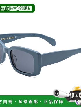 自营 rag & boneRag&Bone中性款52mm蓝色太阳镜-蓝色 美国奥莱直