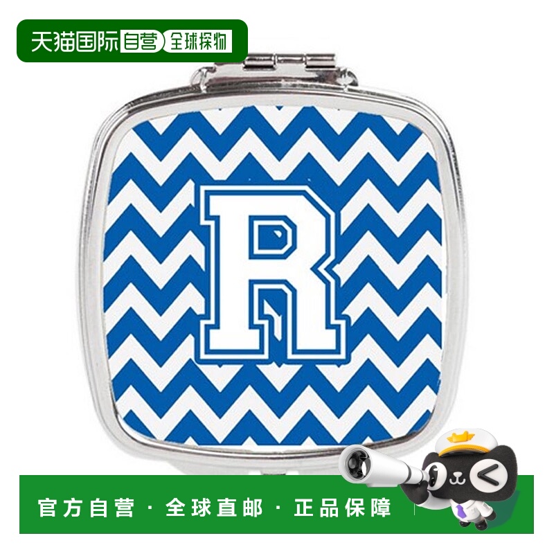 自营 Carolines Treasures CJ1045-RSCM 字母 R 雪佛龙蓝白正品