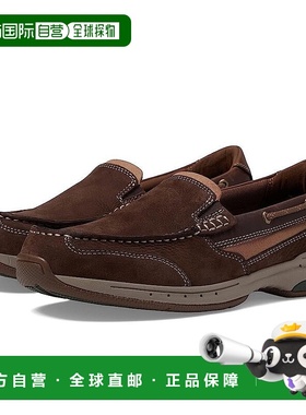 自营 Dunham Captain Venetian男式爪哇皮革舒适船鞋JOBB1757-棕