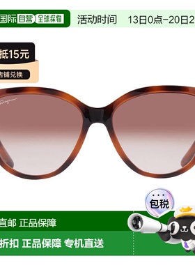 自营salvatore ferragamoFerragamo Brown Gradient Cat Eye Ladi