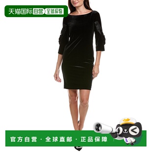 自营Sara Campbell Bernadette丝绒连衣裙-黑色 美国奥莱直发