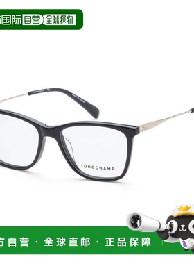 自营Longchamp Women's 52 mm Black Opticals - black 美国奥莱