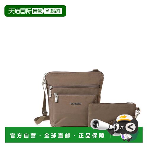 自营baggallini 口袋斜挎包带 RFID - portobello 美国奥莱直发