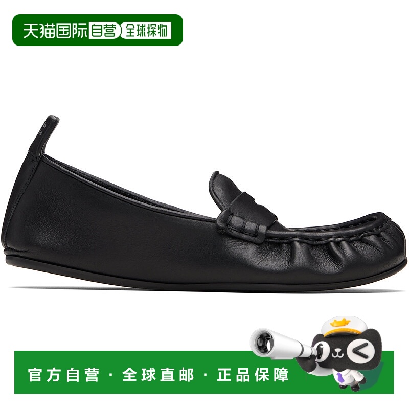 1h可退 香港直邮潮奢 Acne Studios 艾克妮 女士 黑色乐福鞋 AD08