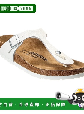 自营 Birkenstock Gizeh 皮革凉鞋 - 白色 美国奥莱直发