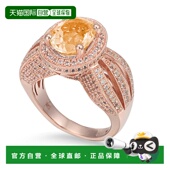 Suzy TCW Levian 自营 纯银 4.52 橙色黄水晶椭圆形戒指 橙色