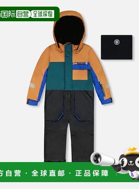自营deux par deuxOne-Piece Play Snowsuit Colorblocked and Bl