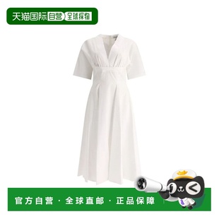 自营Alaia Cotton Casual Women's Dress - white 美国奥莱直发