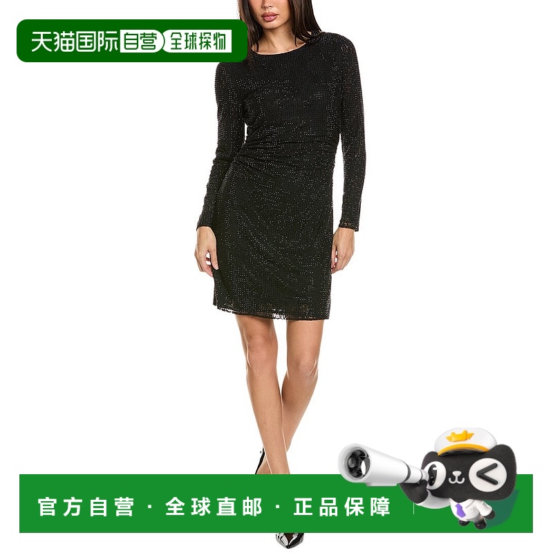 自营 Kobi Halperin Sloane 水钻迷你连衣裙 - 黑色 美国奥莱直发