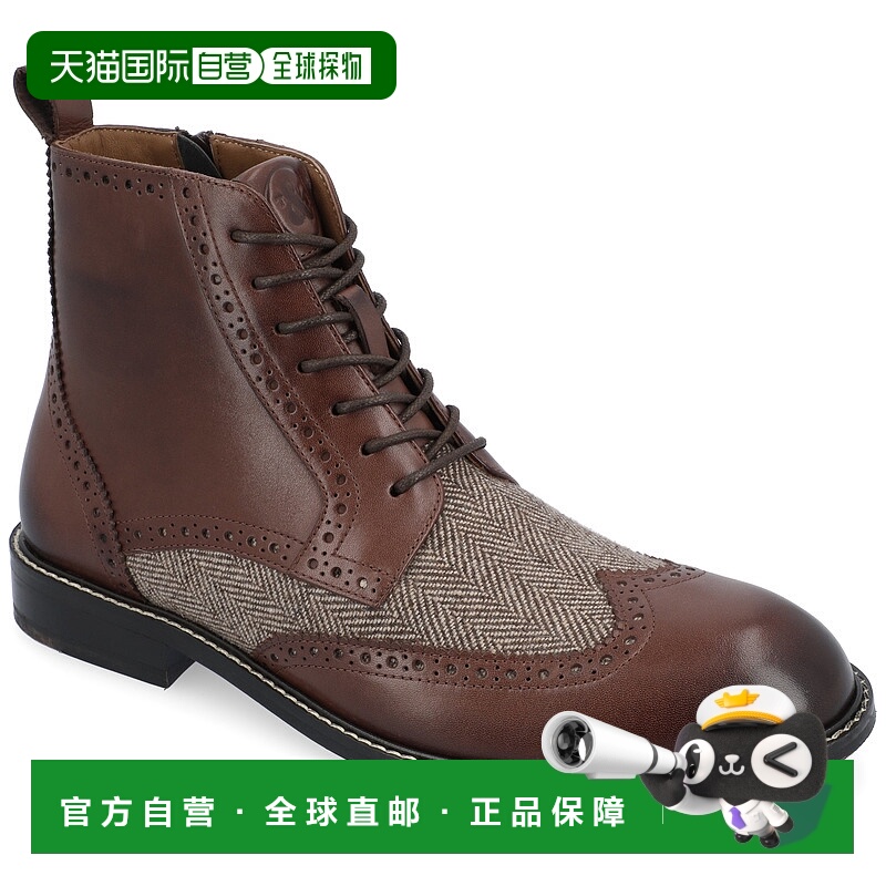 自营 Thomas & Vine Jarett Wide Width Wingtip Ankle Boot - br