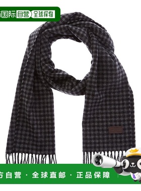 自营Hickey Freeman Gingham Cashmere Scarf 围巾美国直发奥莱