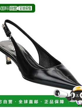 自营 Versace Pin-Point 皮革高跟鞋 - 红色 美国奥莱直发范思哲