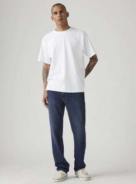 自营Men's Levi's 514 Jeans  Blue Denim Dark Wash Straight Le