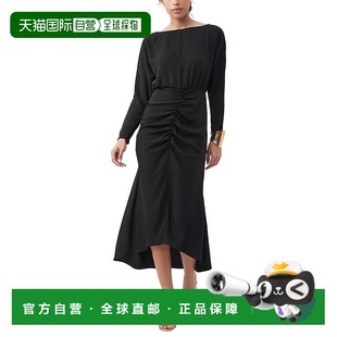 美国奥莱直发 黑色 自营trina turk天合土耳其贝哈蒂连衣裙