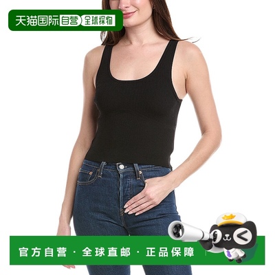 自营525 america525美国罗纹背心-黑色 美国奥莱直发