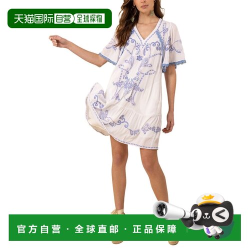 自营Hale Bob Lennox Mini Dress - blue 美国奥莱直发连衣裙