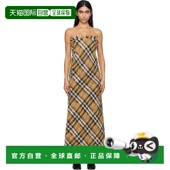 驼色格纹连衣裙 1h可退 8099 巴宝莉 女士 香港直邮潮奢 Burberry