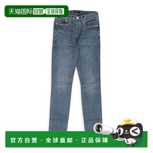 自营purple brandBlue Skinny Vintage Coated Denim - blue 美国