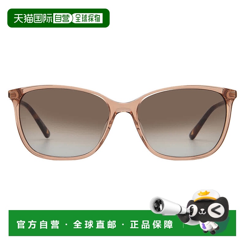 自营Liz Claiborne棕色渐变方形女士太阳镜L 582/S 0SD9/HA 58-多
