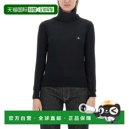 自营vivienne westwoodGiulia Turtleneck Jersey - black 美国奥