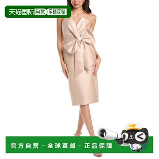 自营Badgley Mischka Jolie鸡尾酒礼服-棕色 连衣裙美国直发奥莱