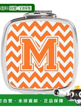 自营 Carolines Treasures CJ1046-MSCM 字母 M 雪佛龙橙色正品