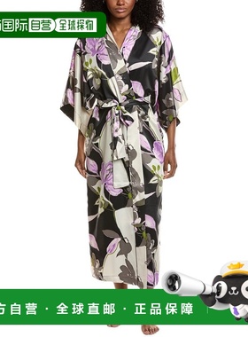 自营Natori Tsubaki Satin Robe - black 美国奥莱直发