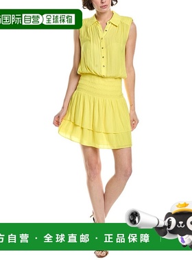 自营 Ramy Brook Taran迷你连衣裙-黄色 美国奥莱直发